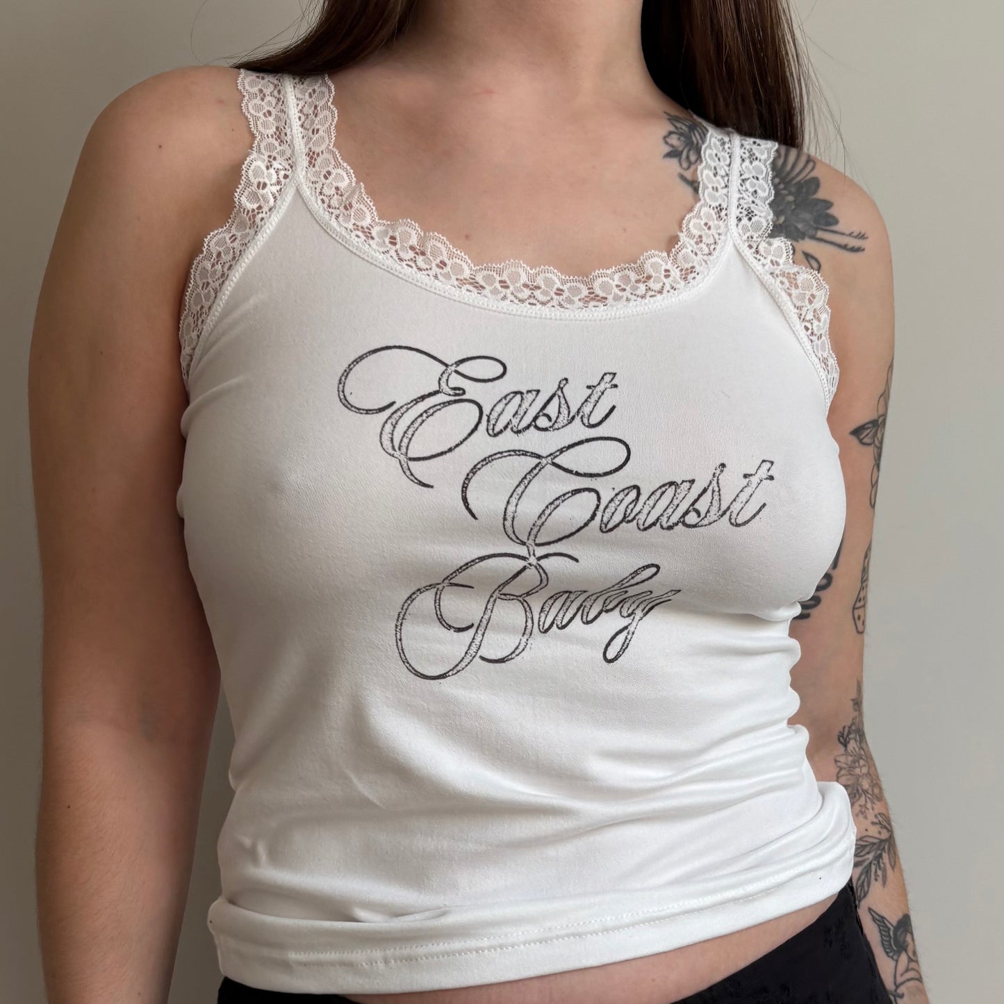 East Coast Baby White Lace Tank