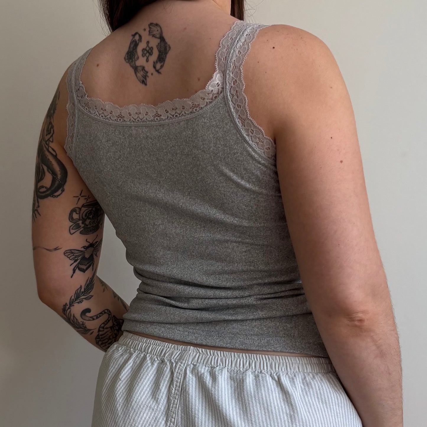 East Coast Baby Grey Lace Tank