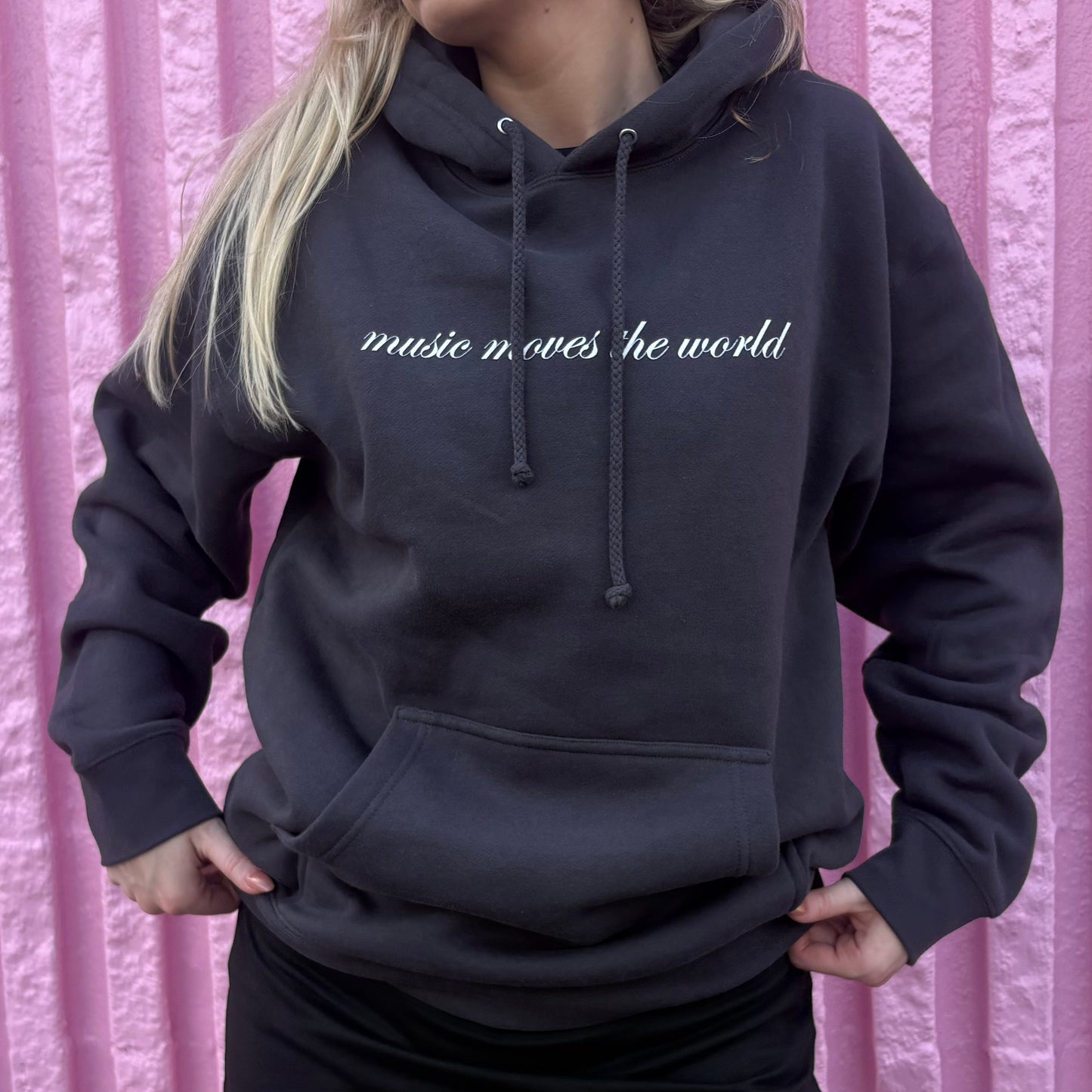 music moves the world hoodie