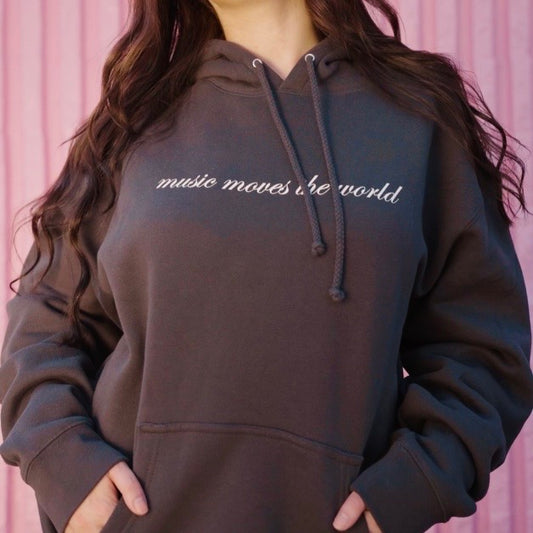 music moves the world hoodie