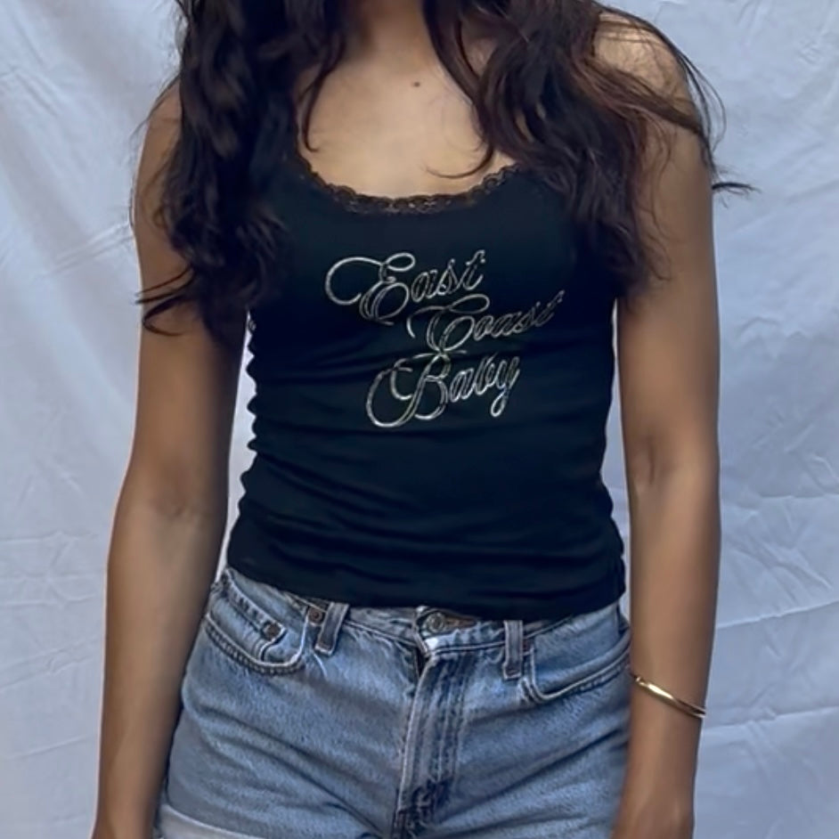 East Coast Baby Black Lace Tank