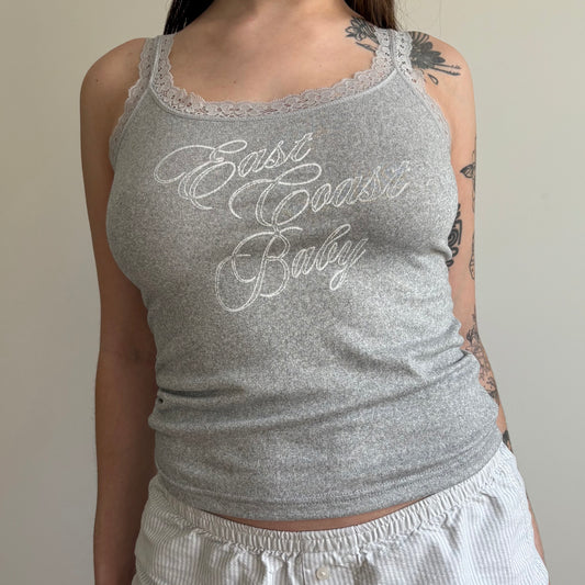 East Coast Baby Grey Lace Tank