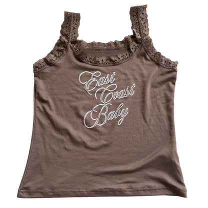 East Coast Baby Brown Lace Tank